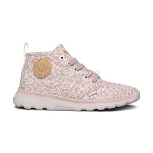 Palladium Hi Top Sneakers Dusty Pink Floral Sz 9